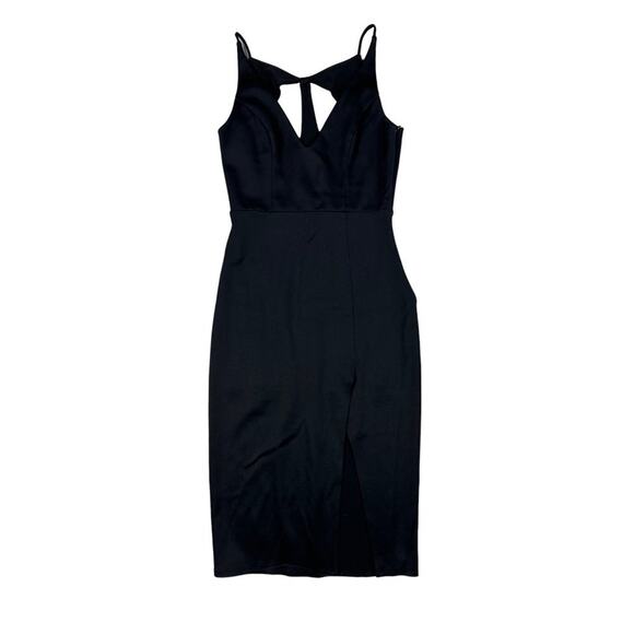 ABS - Midi Cocktail Dress in Black - Picture 1 of 6